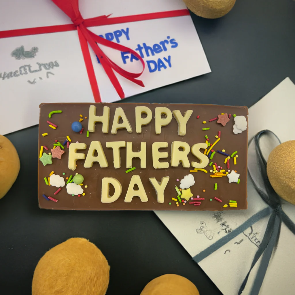 Fathers Day Edition Pistachio Viral Dubai Chocolate Bar 200g - Image 3